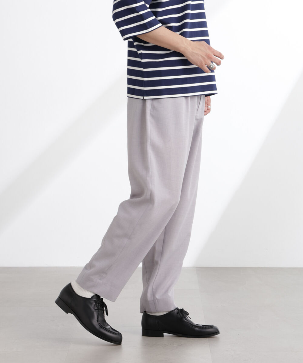 nano･universe「ライトウェイトドライパンツ(セットアップ可)」|チノ|L.グレー1