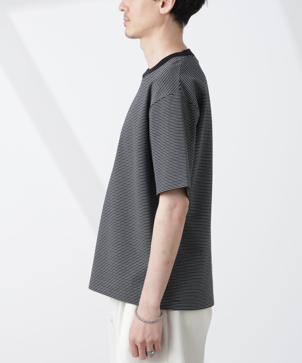nano･universe「ワイドシルエットボーダーTシャツ」|Tシャツ・カットソー|