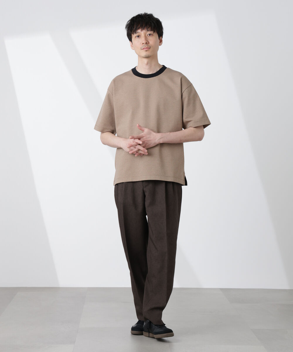 nano･universe「ワイドシルエットボーダーTシャツ」|Tシャツ・カットソー|