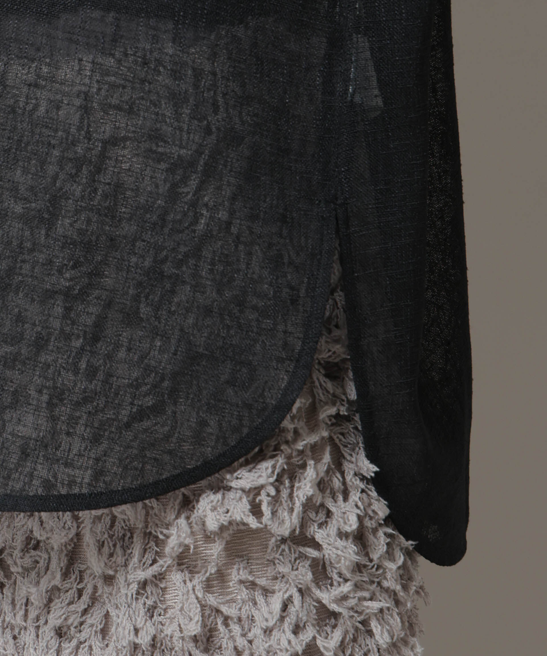 nano･universe「オーバーサイズメッシュブラウス」|シャツ・ブラウス|