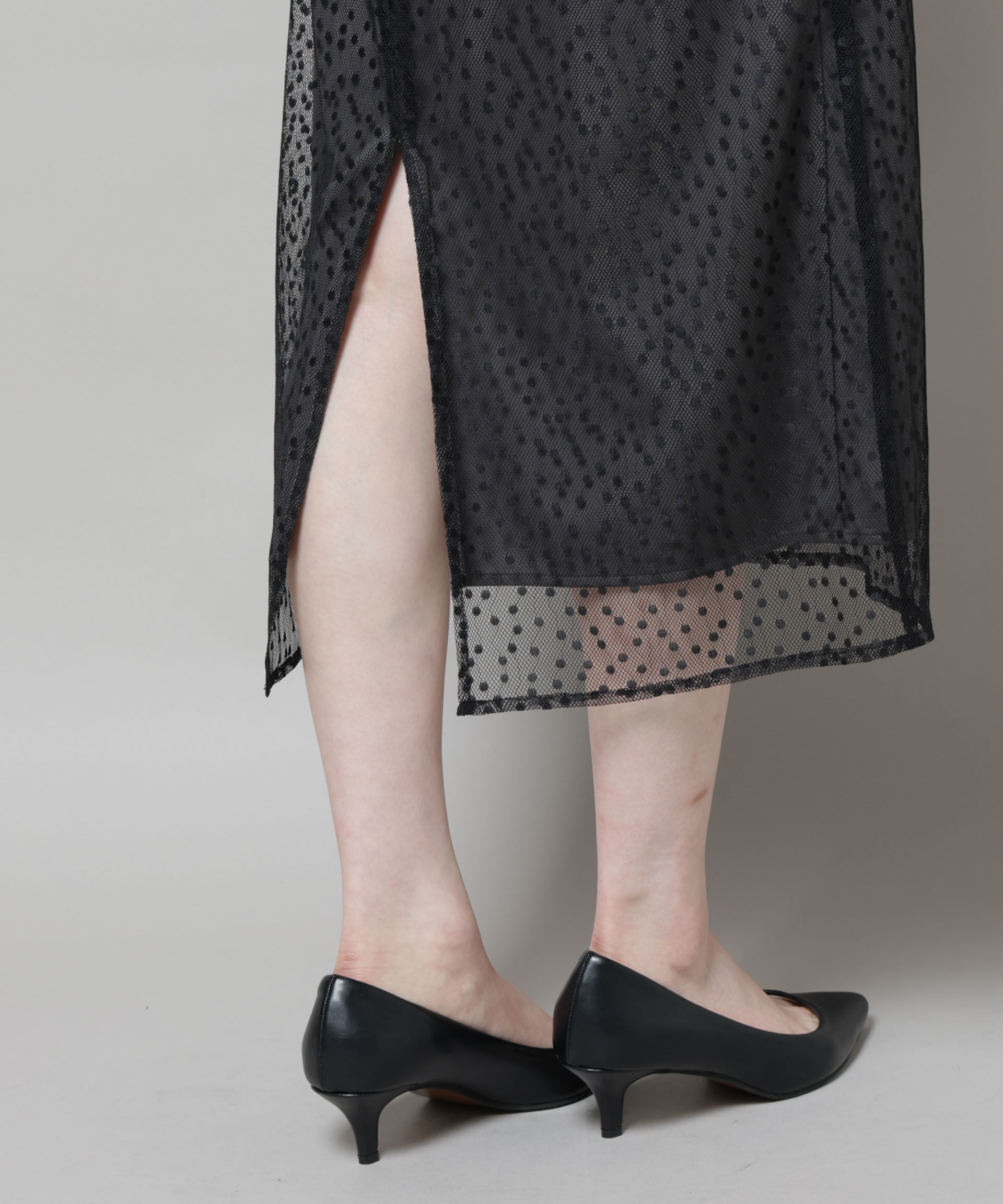 nano･universe「troisiemechaco/ドットチュールジャガードワンピース」|ワンピース|