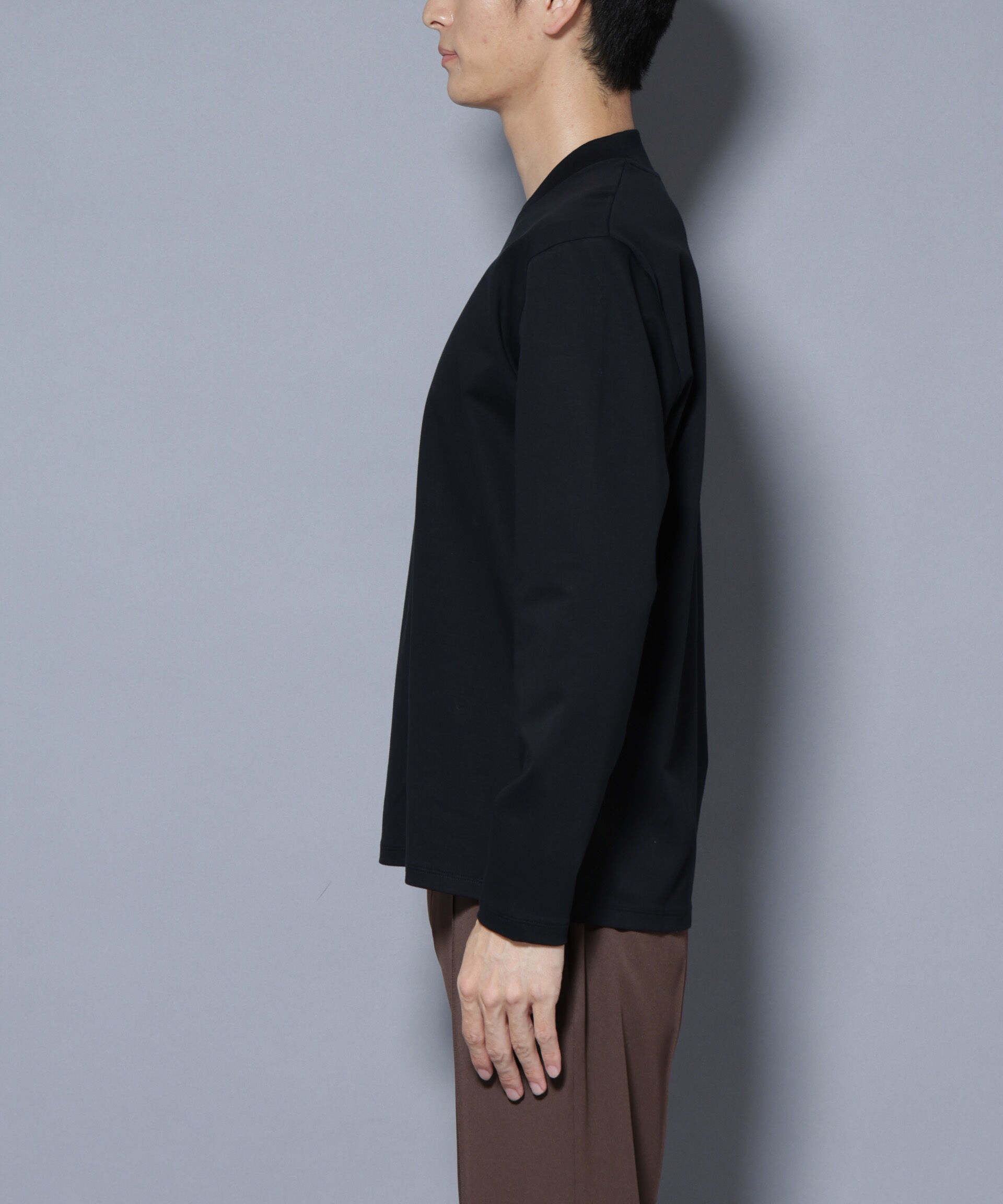 nano･universe「ジャケT(R)  プレミアム クルーネック 長袖」|Tシャツ・カットソー|