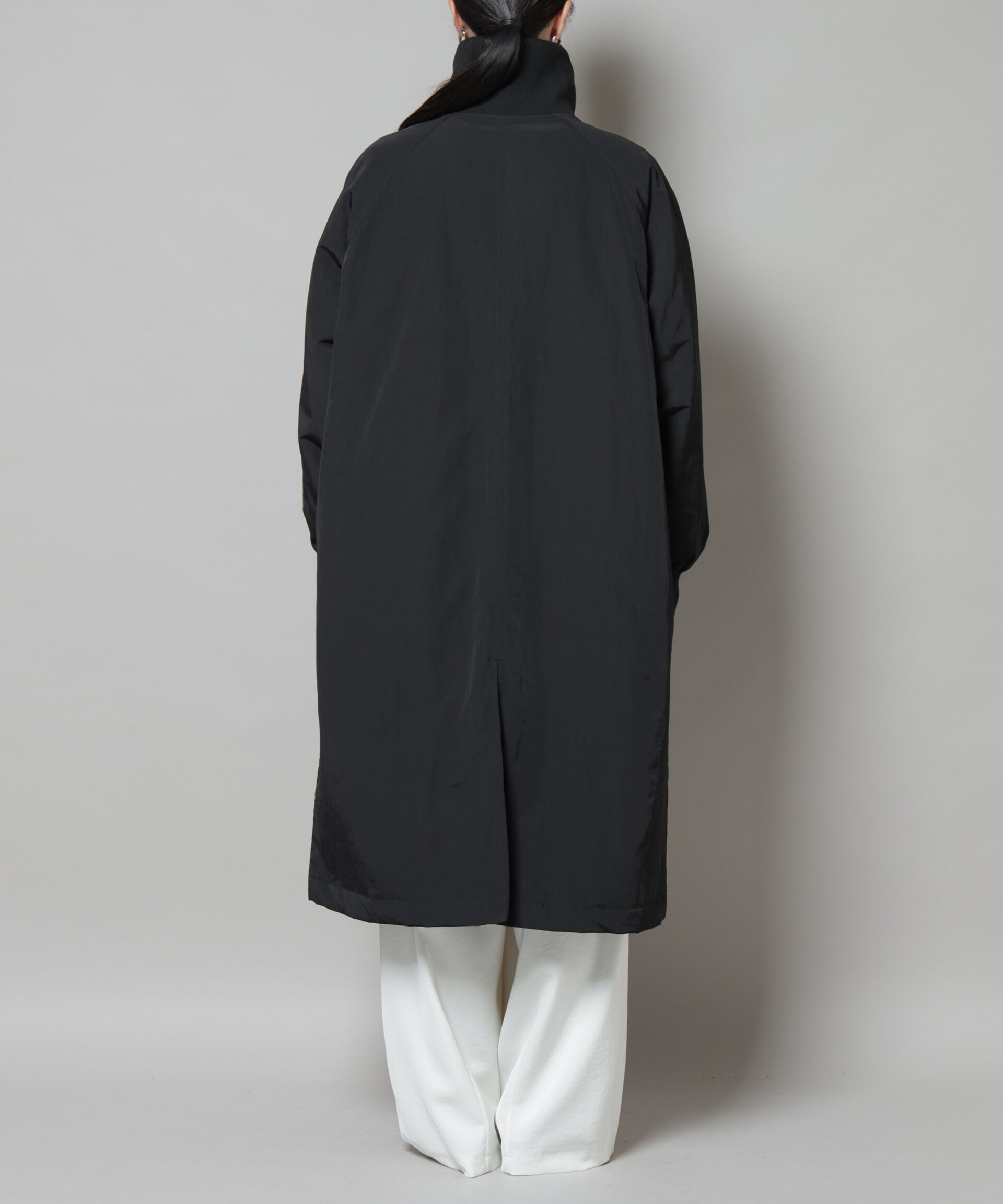 nano･universe「撥水加工・機能中綿 ジップアップリブロングコート」|その他|