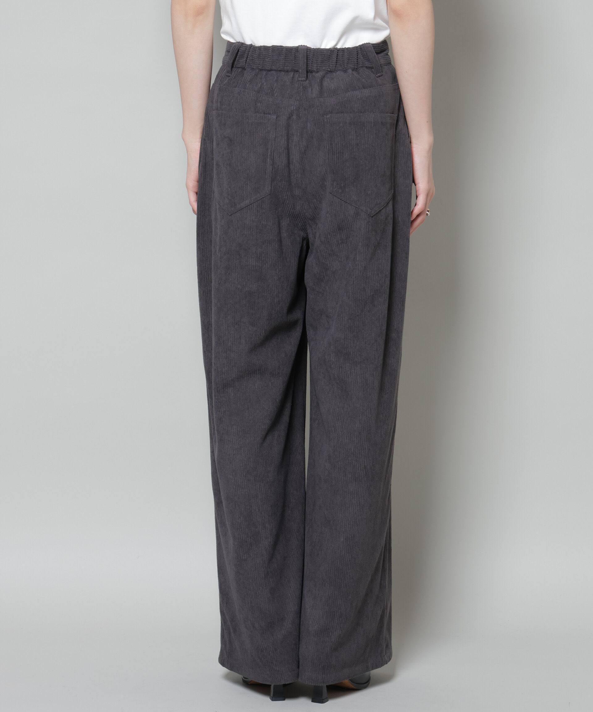 nano･universe「ソフトコーデュロイストレートパンツ」|チノ|
