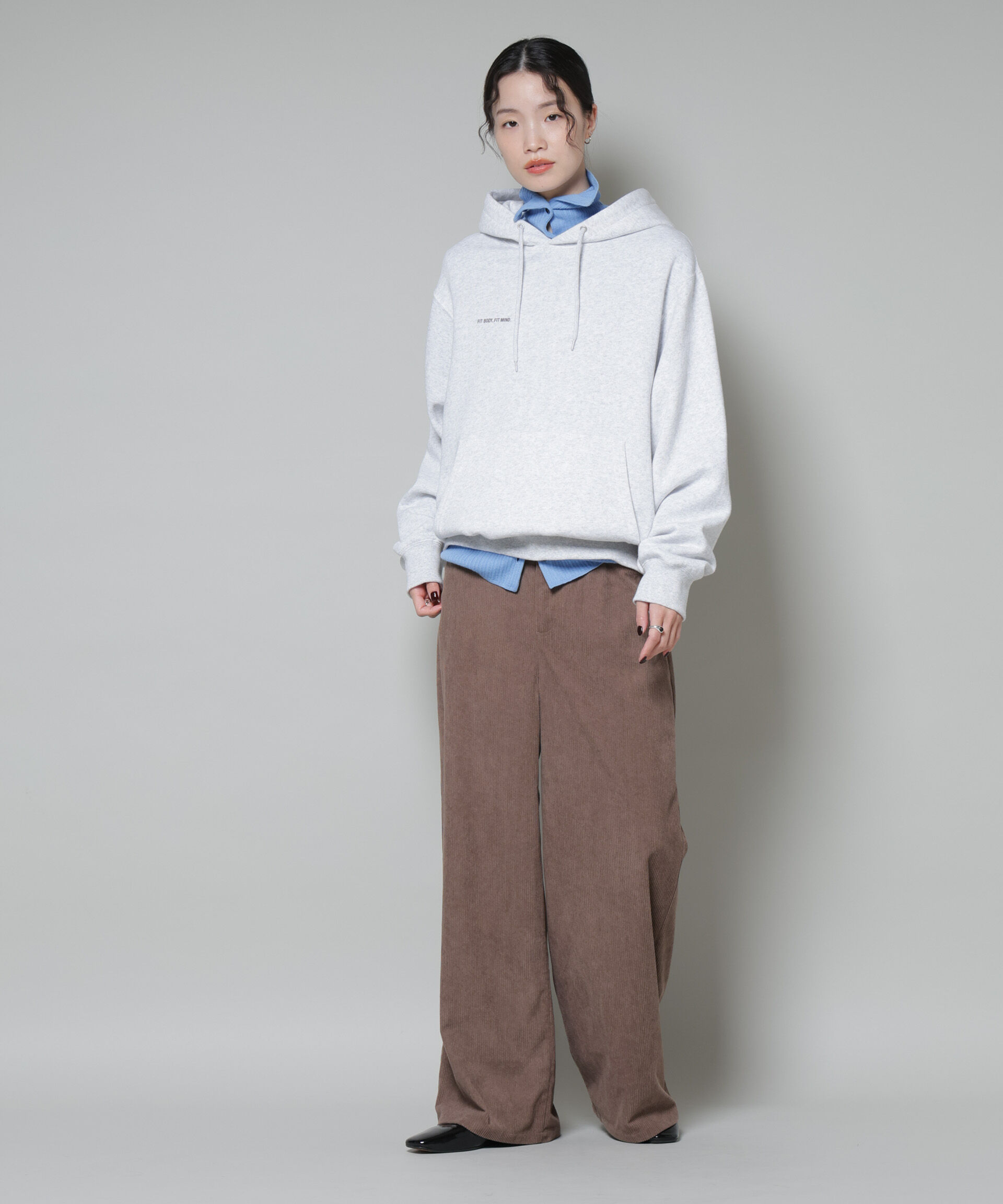 nano･universe「ソフトコーデュロイストレートパンツ」|チノ|