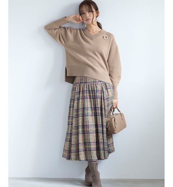 組曲「【8色展開・手洗い可】ウールカシミヤミックス Vネックニット」|ニット・セーター|