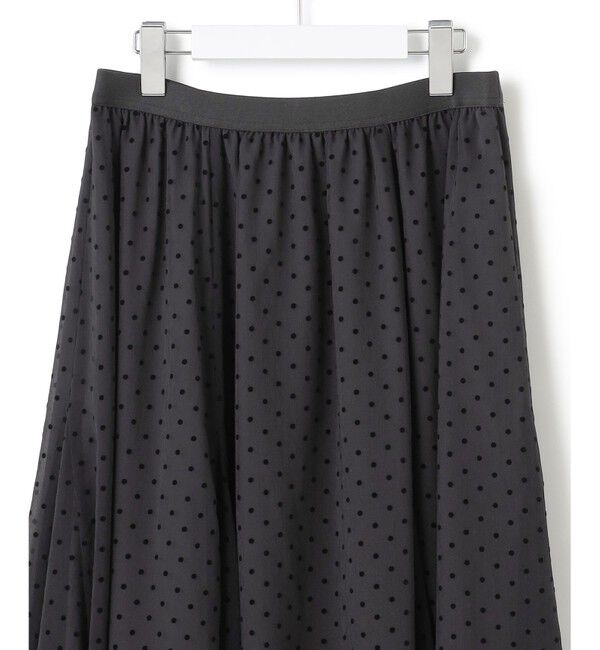 23区「【一部店舗限定/洗える】クレープドットフロッキー スカート」|スカート|