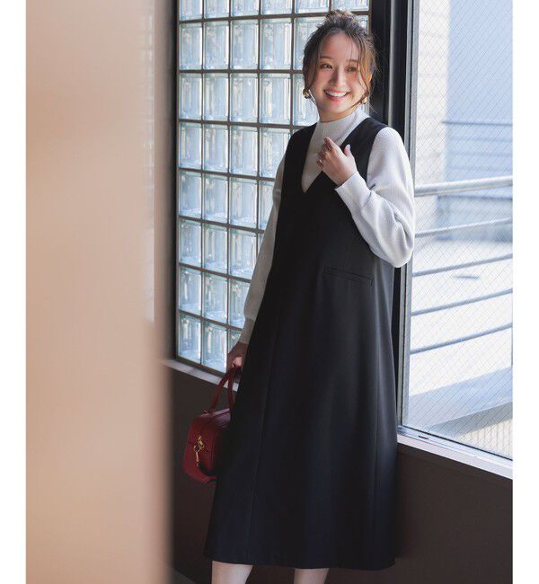 ANY SIS「ビューティサーモ2WAYストレッチ ジャンパースカート」|ジャンパースカート|