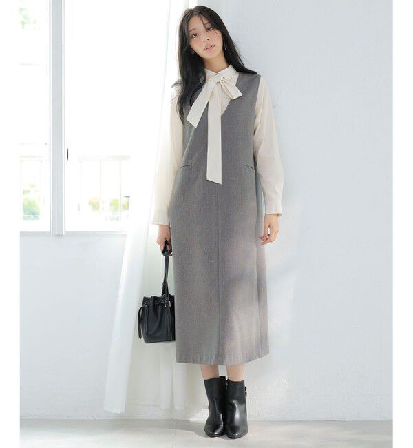 ANY SIS「ビューティサーモ2WAYストレッチ ジャンパースカート」|ジャンパースカート|