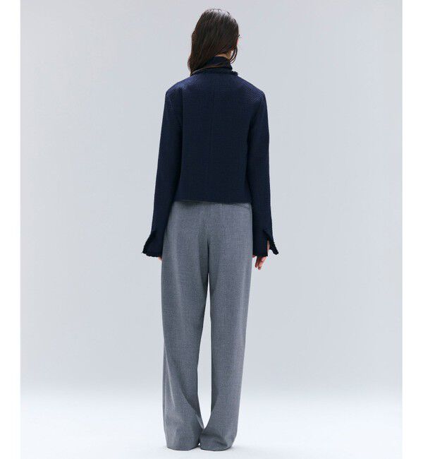 BEIGE,「【Oggi 10月号掲載】MULLIN / ウールツイードメタルボタンノーカラージャケット」|ノーカラージャケット|