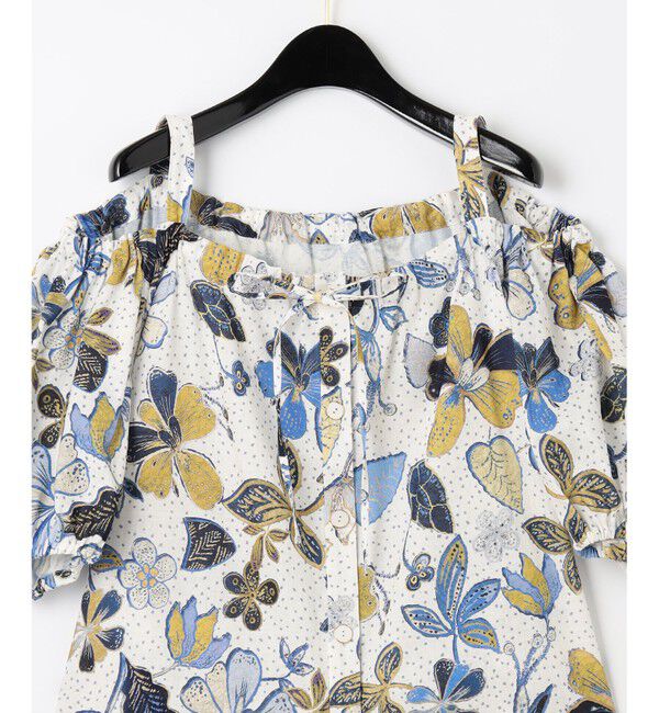 GRACE CONTINENTAL「バティックプリントオフショルトップ」|Tシャツ・カットソー|