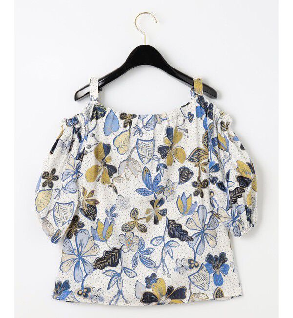 GRACE CONTINENTAL「バティックプリントオフショルトップ」|Tシャツ・カットソー|