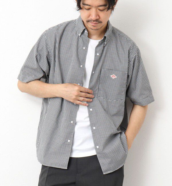 NOLLEY'S goodman「【DANTON/ダントン】DOT BUTTON B.D. SHIRT SS 25SS」|シャツ・ブラウス|ブラック系その他