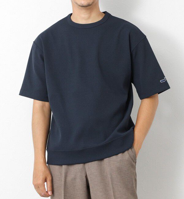 NOLLEY'S goodman「【IRM】《吸水速乾/UVカット》超軽量ワッフル クジラT 25SS」|Tシャツ・カットソー|ネイビー