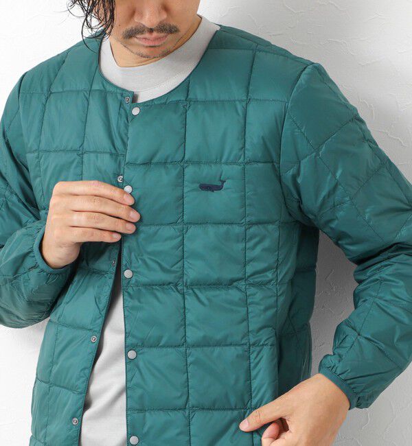NOLLEY'S goodman「【TAION/タイオン】別注クジラ刺繍CREW NECK BUTTON DOWN JACKET」|ダウン|
