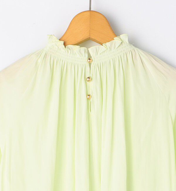 NOLLEY'S「ウォッシャブル2WAY割繊衿フリルブラウス」|シャツ・ブラウス|