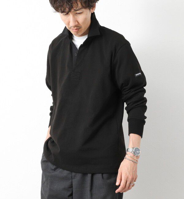 NOLLEY'S goodman「【BARBARIAN/バーバリアン】別注8ozラガーシャツ 25AW」|ポロシャツ|ブラック