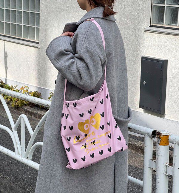 grace grace「【grace grace/グラスグラス】ハートアイサブバッグ」|エコバッグ|