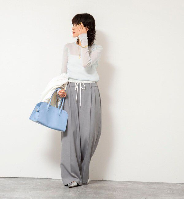 NOLLEY'S sophi「ウォッシャブルWウエストワイドパンツ」|その他|