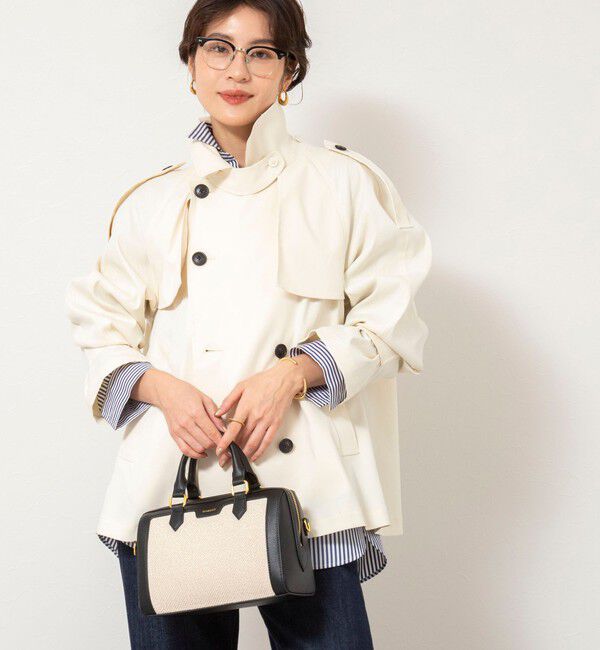 NOLLEY'S「NMPウォッシャブルショートトレンチコート」|ブルゾン・スタジャン|