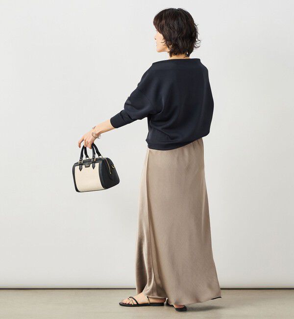 NOLLEY'S sophi「ウォッシャブルダブルサテンナロースカート」|フレア|