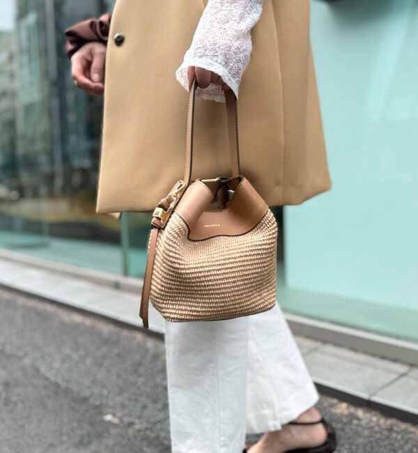 NOLLEY'S「【LORISTELLA/ロリステッラ】キューブワンハンドル雑材コンビバッグ」|ショルダー・メッセンジャー|