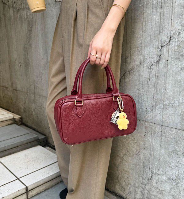 fredy emue「FR横長レザーボストンバッグ」|ショルダー・メッセンジャー|