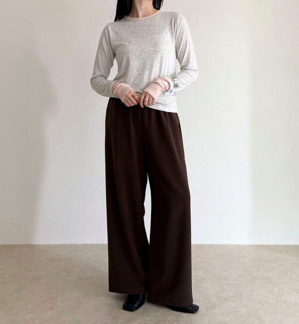 fredy emue「シアーリブレイヤードロンTシャツ」|Tシャツ・カットソー|