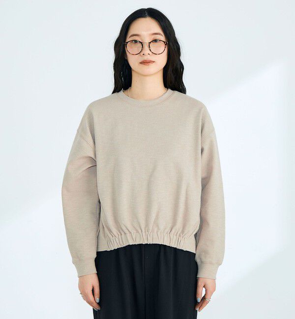 fredy emue「裾インゴムブークレープルオーバー」|Tシャツ・カットソー|