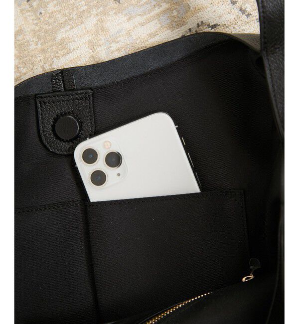 SALON adam et rope'「【WEB限定】【WS（ドゥーブル）】チャーム付きナチュラルレザートート」|トートバッグ|