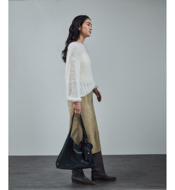 SALON adam et rope'「【WEB限定】【WS（ドゥーブル）】チャーム付きナチュラルレザートート」|トートバッグ|