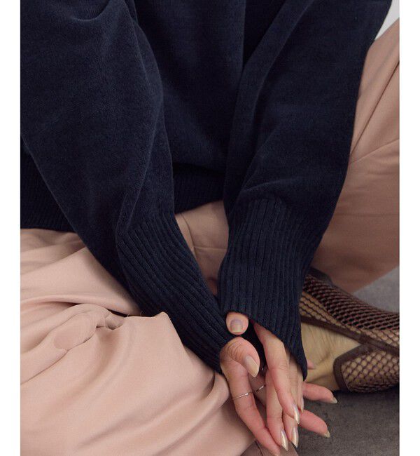 SALON adam et rope'「クロップドプルオーバー-CreamyCotton /クリーミーコットン-」|ニット・セーター|