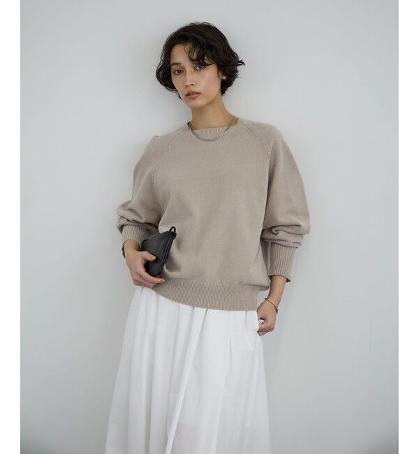 SALON adam et rope'「クロップドプルオーバー-CreamyCotton /クリーミーコットン-」|ニット・セーター|