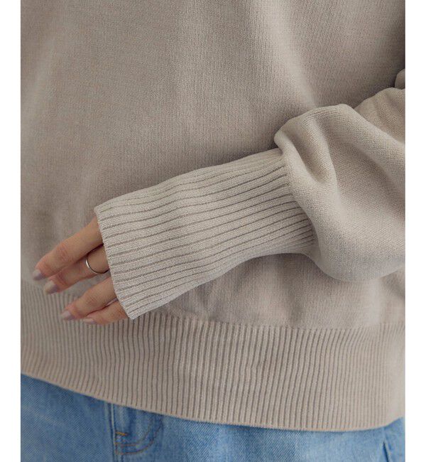 SALON adam et rope'「クロップドプルオーバー-CreamyCotton /クリーミーコットン-」|ニット・セーター|