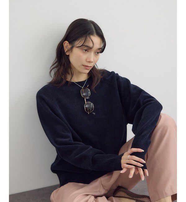 SALON adam et rope'「クロップドプルオーバー-CreamyCotton /クリーミーコットン-」|ニット・セーター|