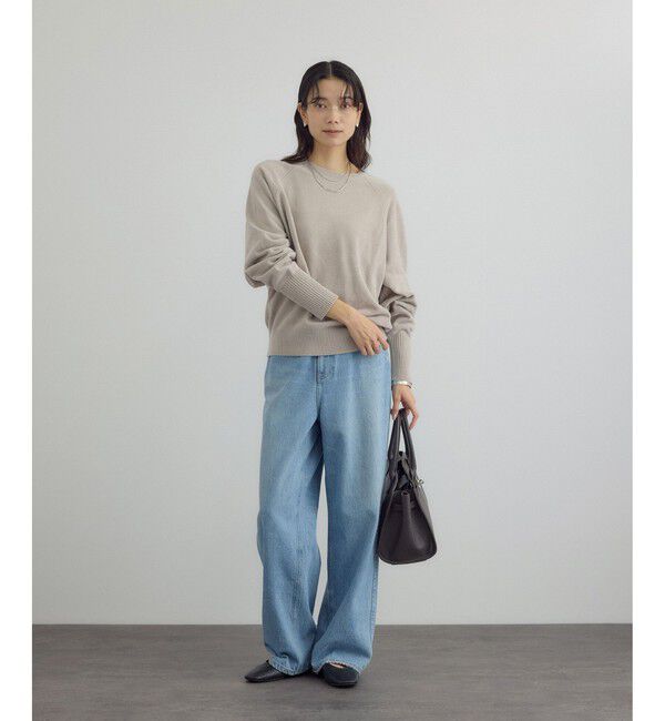 SALON adam et rope'「クロップドプルオーバー-CreamyCotton /クリーミーコットン-」|ニット・セーター|