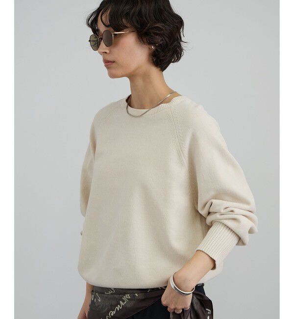 SALON adam et rope'「クロップドプルオーバー-CreamyCotton /クリーミーコットン-」|ニット・セーター|