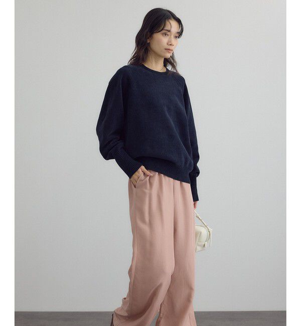 SALON adam et rope'「クロップドプルオーバー-CreamyCotton /クリーミーコットン-」|ニット・セーター|