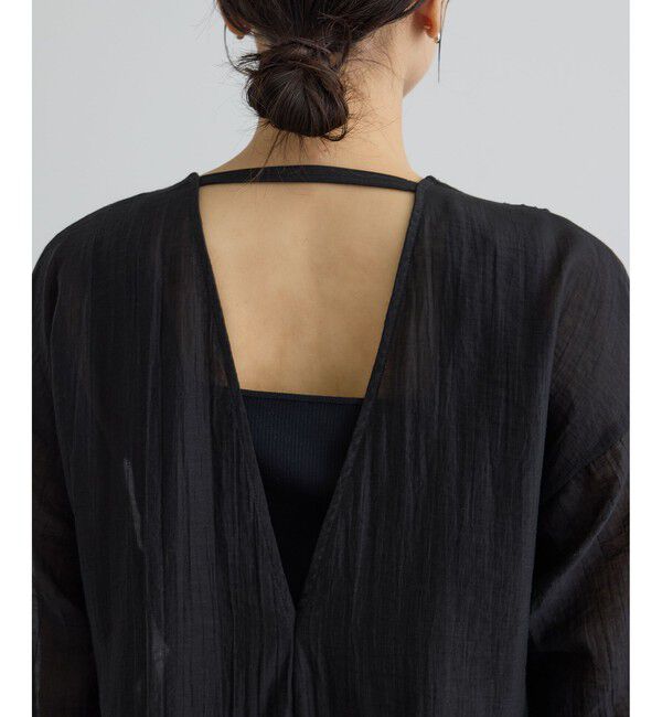 SALON adam et rope'「【WEB限定】サブリエギャザーワンピース」|ワンピース|