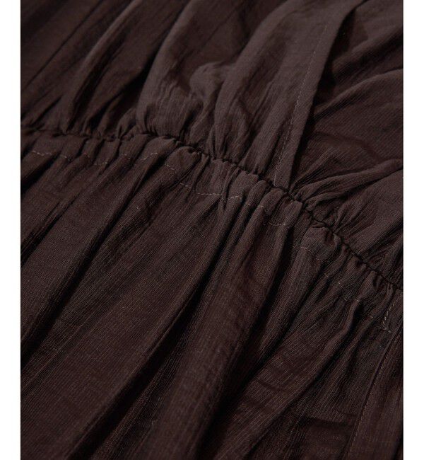 SALON adam et rope'「【WEB限定】サブリエギャザーワンピース」|ワンピース|