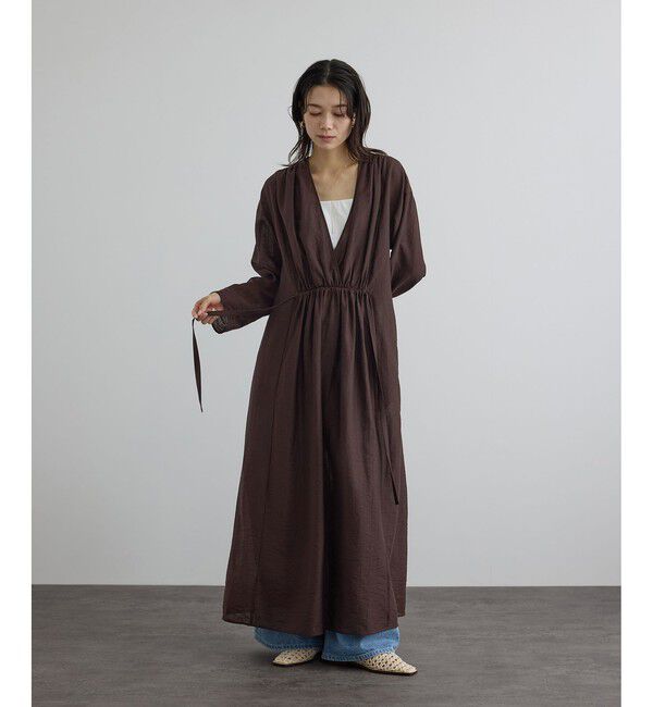 SALON adam et rope'「【WEB限定】サブリエギャザーワンピース」|ワンピース|