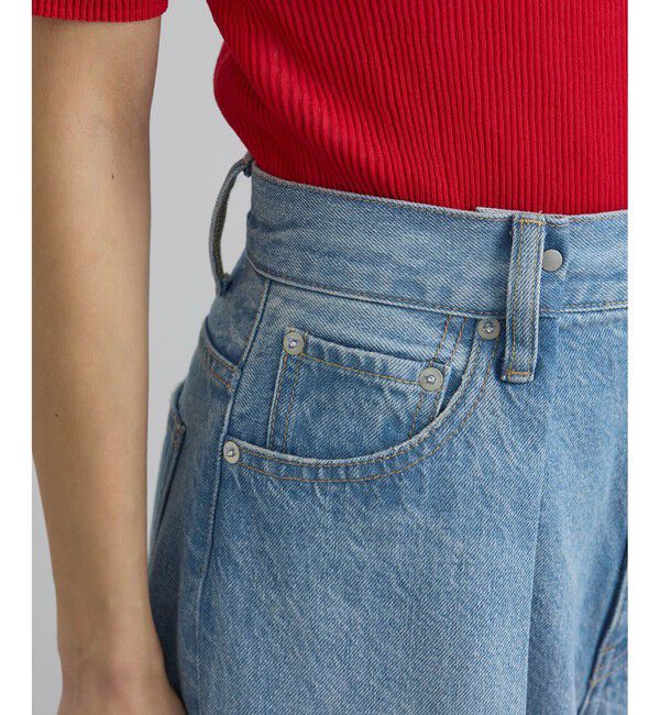 SALON adam et rope'「【WEB限定】フロントタックデニムパンツ」|デニム|