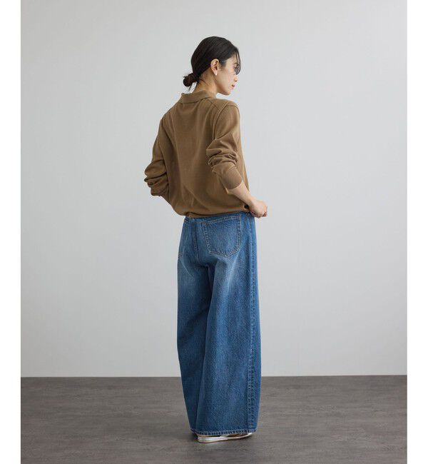 SALON adam et rope'「【WEB限定】フロントタックデニムパンツ」|デニム|