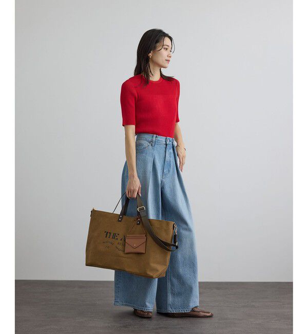 SALON adam et rope'「【WEB限定】フロントタックデニムパンツ」|デニム|