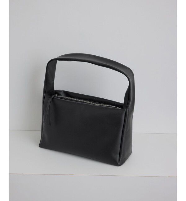 SALON adam et rope'「【WEB限定】スプリットレザーHOBOバッグ」|ハンドバッグ|ブラック(01)