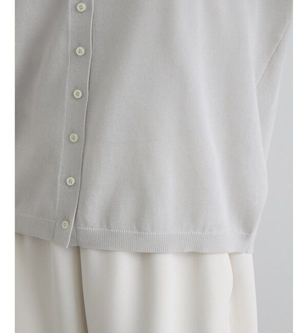 SALON adam et rope'「【WEB限定】ドライタッチスキッパーカーディガン」|カーディガン|