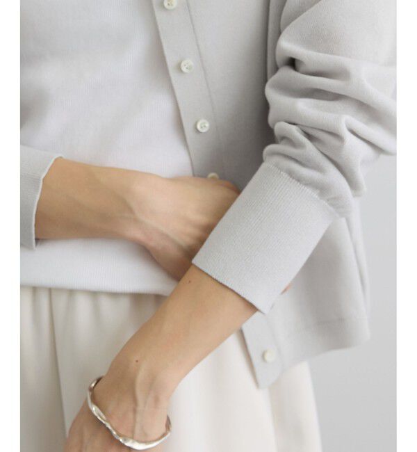 SALON adam et rope'「【WEB限定】ドライタッチスキッパーカーディガン」|カーディガン|