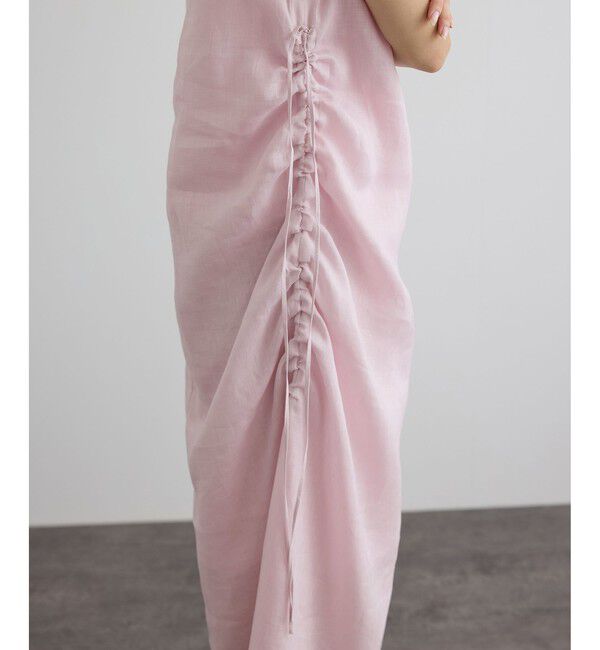 SALON adam et rope'「GENTLE LINEN ノースリーブワンピース」|ワンピース|