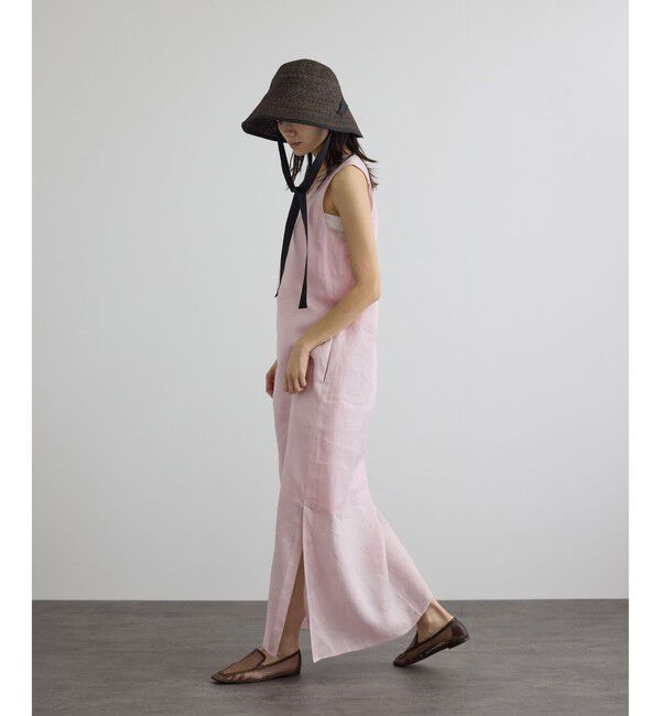 SALON adam et rope'「GENTLE LINEN ノースリーブワンピース」|ワンピース|