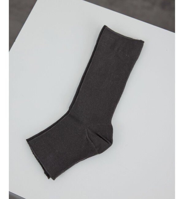 SALON adam et rope'「コットンオープントゥソックス」|ソックス|チャコール(06)